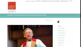 
							         President Kuan Responds to UMC General Conference 2019 – CST ...								  
							    