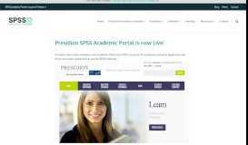 
							         Presidion IBM SPSS Academic Portal								  
							    