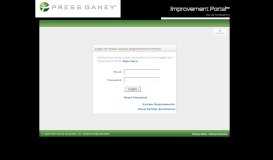 
							         Press Ganey Improvement Portal Login								  
							    