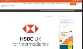 
							         PRESS RELEASE: HSBC for Intermediaries now ... - The Right Mortgage								  
							    