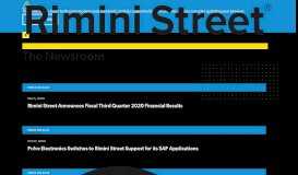 
							         Press Releases | Rimini Street, Inc.								  
							    
