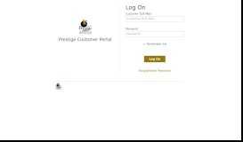 
							         Prestige Customer Portal: Log On								  
							    