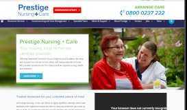 
							         Prestige Nursing + Care - Trusted Local Homecare								  
							    