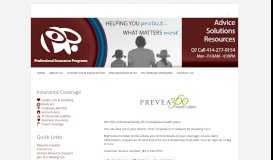 
							         Prevea360 - Professional Insurance Programs								  
							    