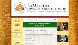 
							         Prevention and Early Detection - La Maestra Community Health Centers								  
							    