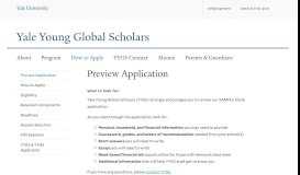 
							         Preview Application | Yale Young Global Scholars								  
							    