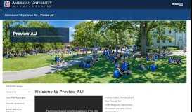 
							         Preview Day - American University's Premier Open House | American ...								  
							    