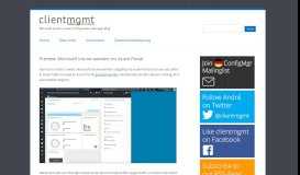 
							         Preview: Microsoft Intune wandert ins Azure-Portal | clientmgmt.de by ...								  
							    