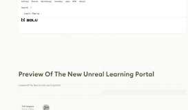 
							         Preview Of The New Unreal Learning Portal - 80 Level								  
							    