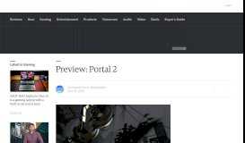 
							         Preview: Portal 2 - Engadget								  
							    