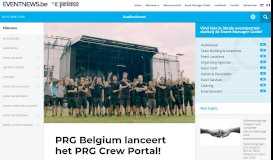 
							         PRG Belgium lanceert het PRG Crew Portal! - eventnews.be								  
							    