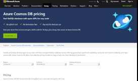 
							         Pricing - Azure Cosmos DB | Microsoft Azure								  
							    