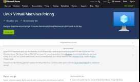 
							         Pricing - Linux Virtual Machines | Microsoft Azure								  
							    