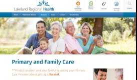 
							         Primary and Family Care - Lakeland Regional Health								  
							    