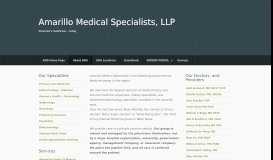 
							         Primary and Specialty Care for Amarillo - About AMS								  
							    