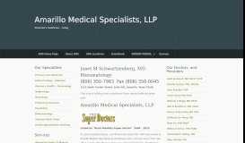 
							         Primary and Specialty Care for Amarillo - Janet Schwartzenberg, MD								  
							    