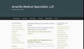 
							         Primary and Specialty Care for Amarillo - Patient Portal								  
							    