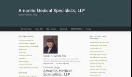 
							         Primary and Specialty Care for Amarillo - Susan Wingo, MD								  
							    
