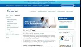 
							         Primary Care - CHI St. Joseph Health								  
							    