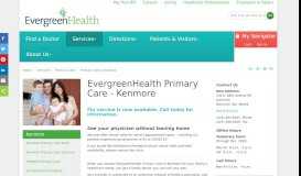 
							         Primary Care Clinic | Kenmore, WA | EvergreenHealth								  
							    