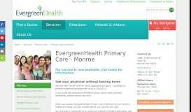
							         Primary Care Clinic | Monroe, WA | EvergreenHealth								  
							    
