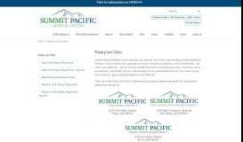
							         Primary Care Clinics – Summit Pacific Medical Center								  
							    