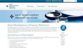 
							         Primary Care & Family Medicine in Montgomery, Alabama | East ...								  
							    