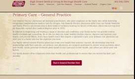 
							         Primary Care - General Practice - High Desert Medical Group								  
							    