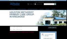 
							         Primary Care Kingwood | Houston Methodist								  
							    