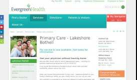 
							         Primary Care - Lakeshore Bothell - EvergreenHealth								  
							    