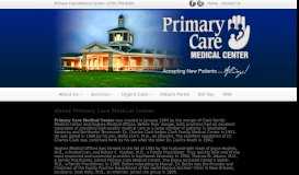 
							         Primary Care Medical Center								  
							    