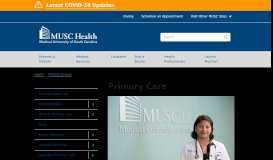 
							         Primary Care | MUSC Health | Charleston, SC								  
							    