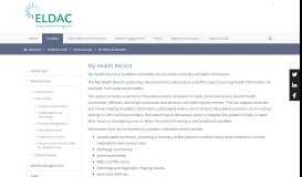 
							         Primary Care - My Health Record - ELDAC								  
							    