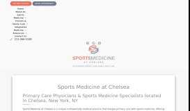 
							         Primary Care Physicians: Chelsea New ... - Sports Medicine at Chelsea								  
							    