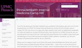 
							         Primary Care Physicians in Camp Hill | PinnacleHealth Internal Medicine								  
							    