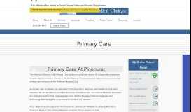 
							         Primary Care | Pinehurst Medical Clinic								  
							    