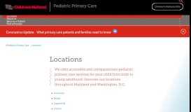 
							         Primary Care - Schedule an Appointment | Children's National								  
							    