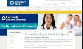 
							         Primary Care Services in San Antonio | University Health System								  
							    