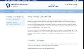 
							         Primary Care Services - Penn State Health St. Joseph								  
							    