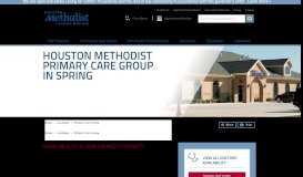 
							         Primary Care Spring | Houston Methodist								  
							    