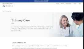 
							         Primary Care - St. Vincent								  
							    