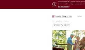 
							         Primary Care - Temple Health								  
							    