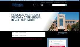 
							         Primary Care Willowbrook | Houston Methodist								  
							    