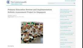 
							         Primary Education Review and Implementation Holistic Assessment ...								  
							    