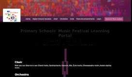 
							         Primary Schools' Music Festival Learning Portal: Home								  
							    