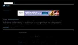 
							         Primary Sclerosing Cholangitis -- Approach to Diagnosis - Medscape								  
							    