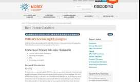 
							         Primary Sclerosing Cholangitis - NORD (National Organization for ...								  
							    