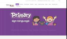 
							         Primary Sign Language: Portal								  
							    