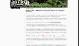 
							         Primates-SG - A.P.E.S. - Primate Specialist Group								  
							    