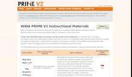 
							         PRIME: Instructional Materials - wceps								  
							    